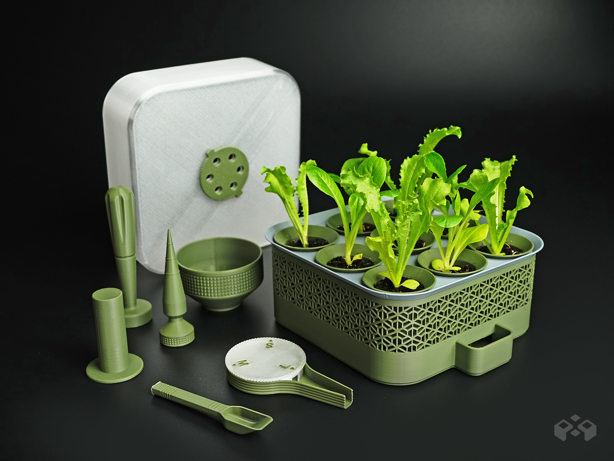 Self Watering Seed Starter with Modular Grow Kit – Let's Print Big