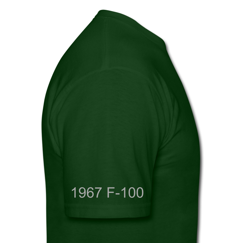 1967 Ford F-100 Men's T-Shirt - forest green
