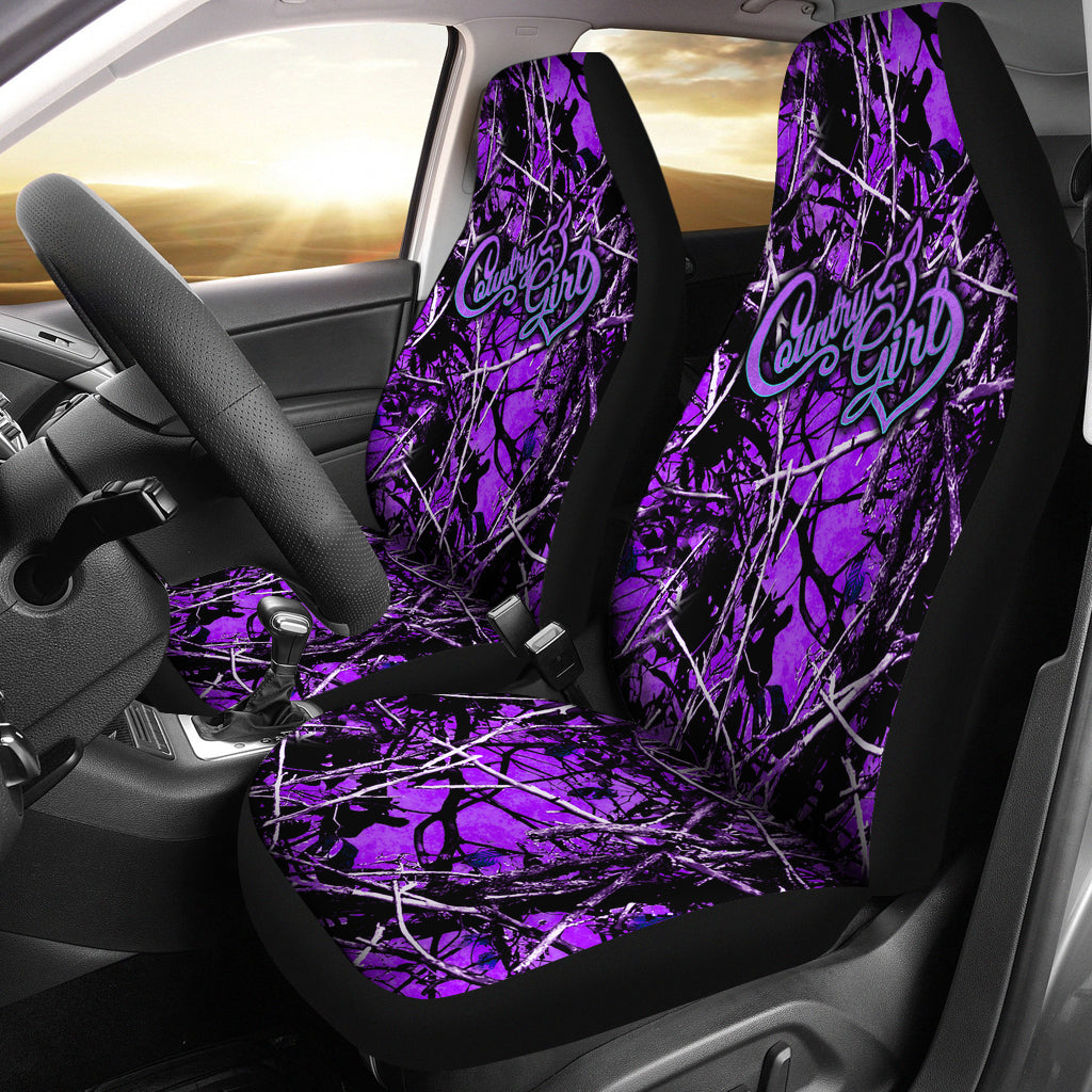 Country Girl Purple Camo Car Seat Covers – Let's Print Big