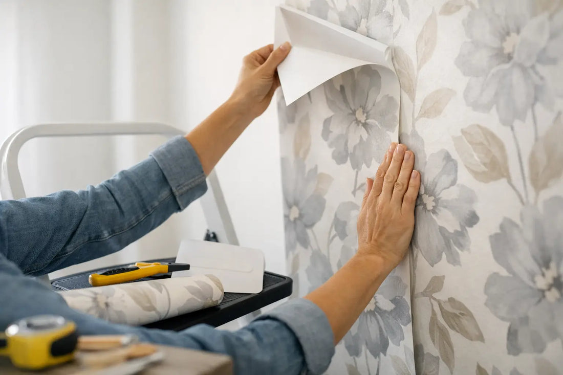 How to Hang Peel and Stick Wallpaper Right