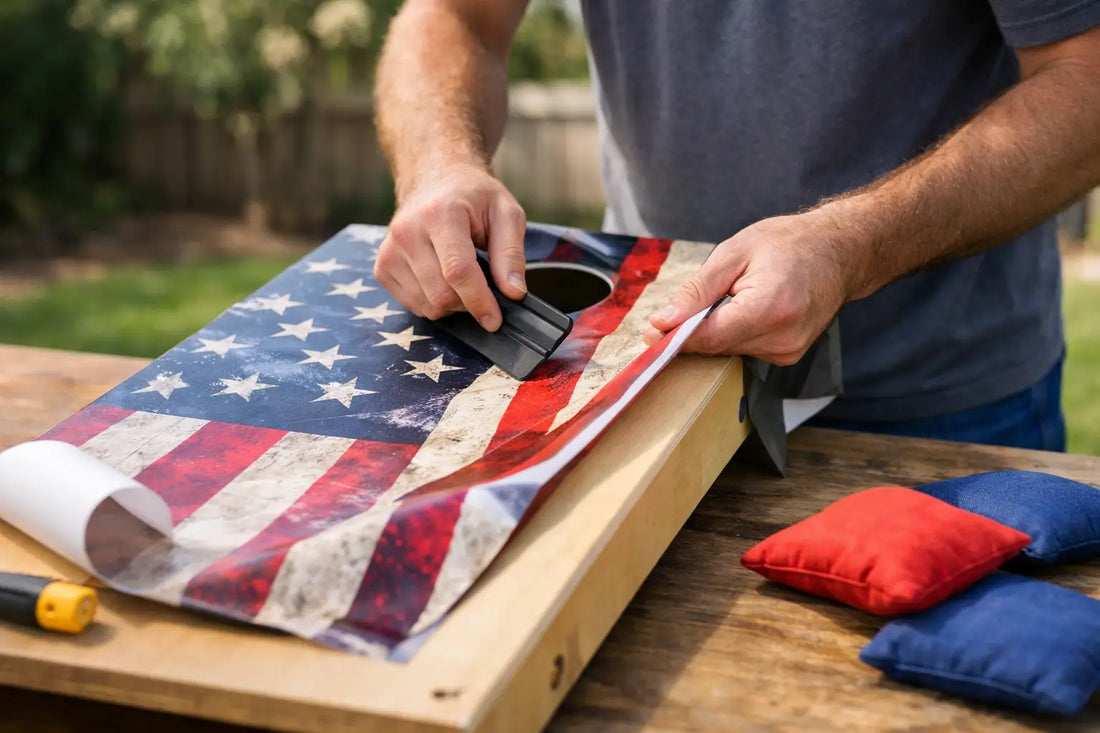 Installing Cornhole Wraps the Right Way