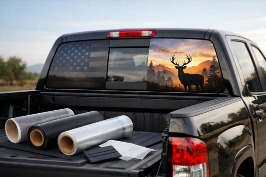 Rear Window Decal Material Review for Trucks