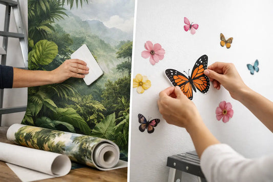 Printed Wallpaper vs Wall Decals: Which Fits?