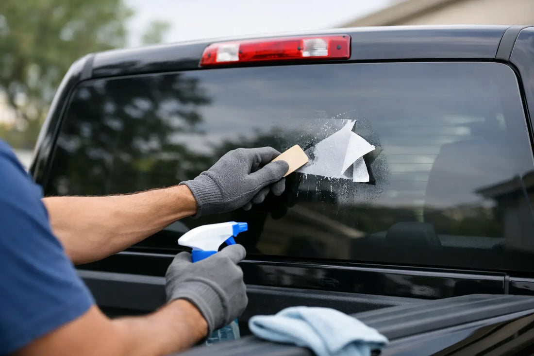 How to Remove Truck Window Decals Safely