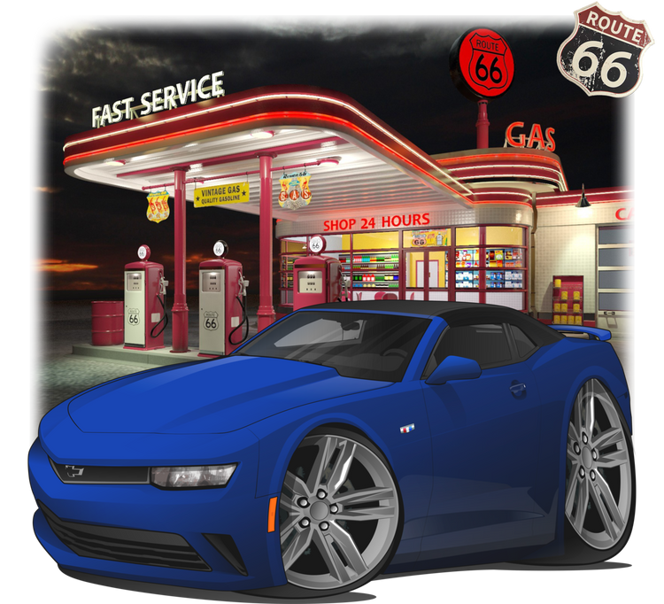 2018 Chevrolet Camaro Blue Convertible