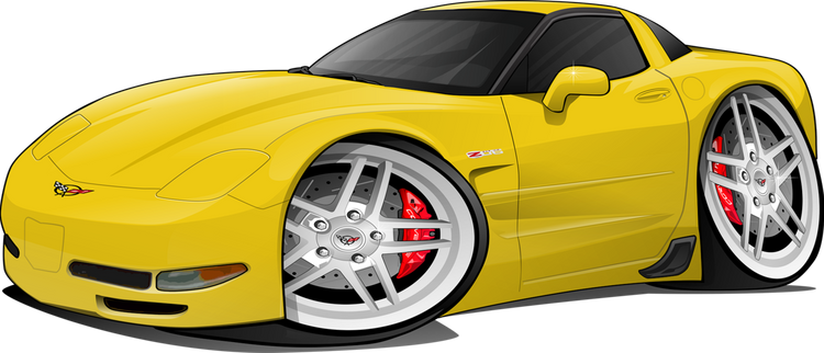 2001 Chevy Z06 Yellow Corvette