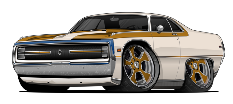 1970 Chrysler 300 Hurst Car Art