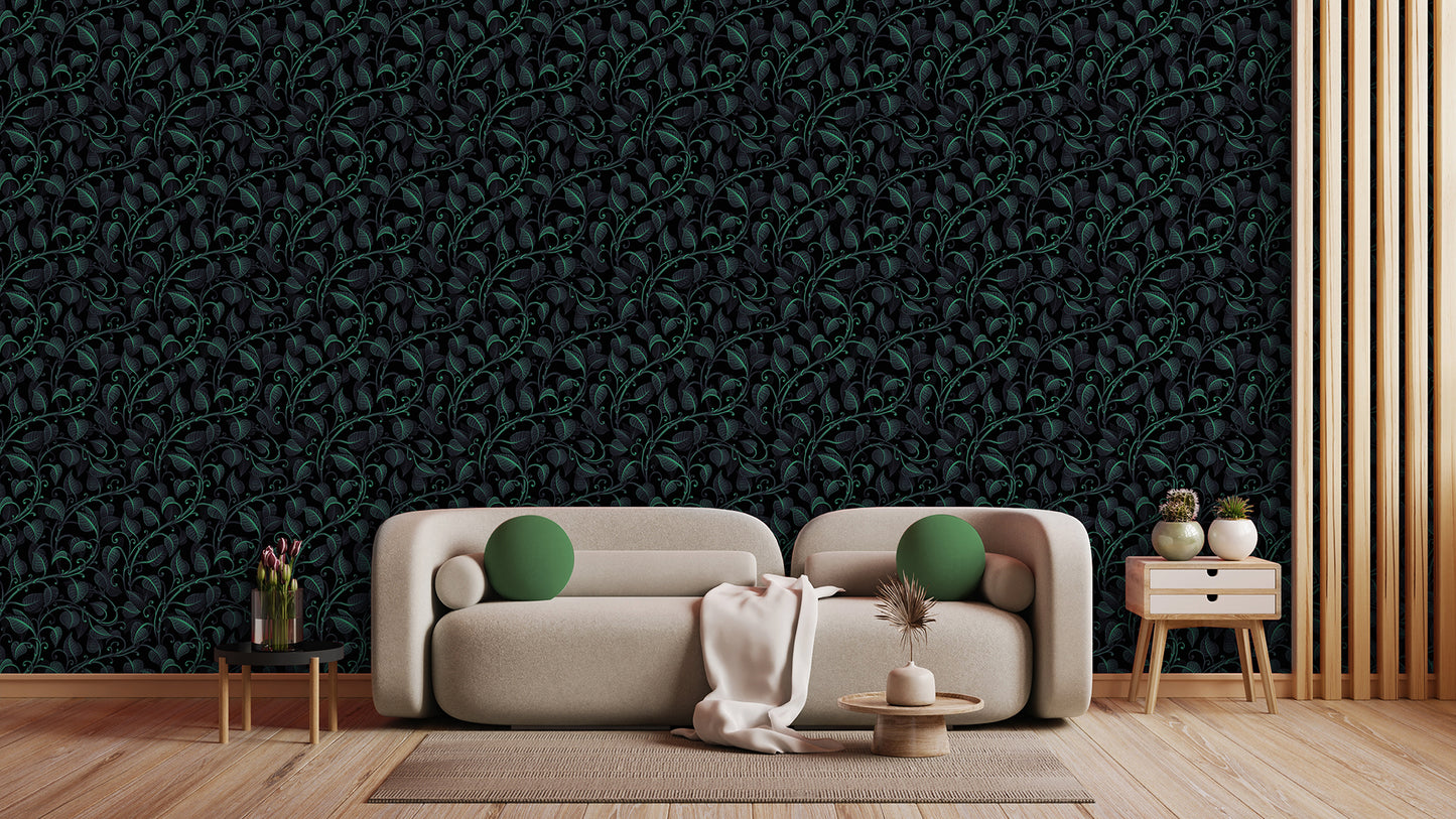 Leaves Design 020 Wall Mural Wallpaper