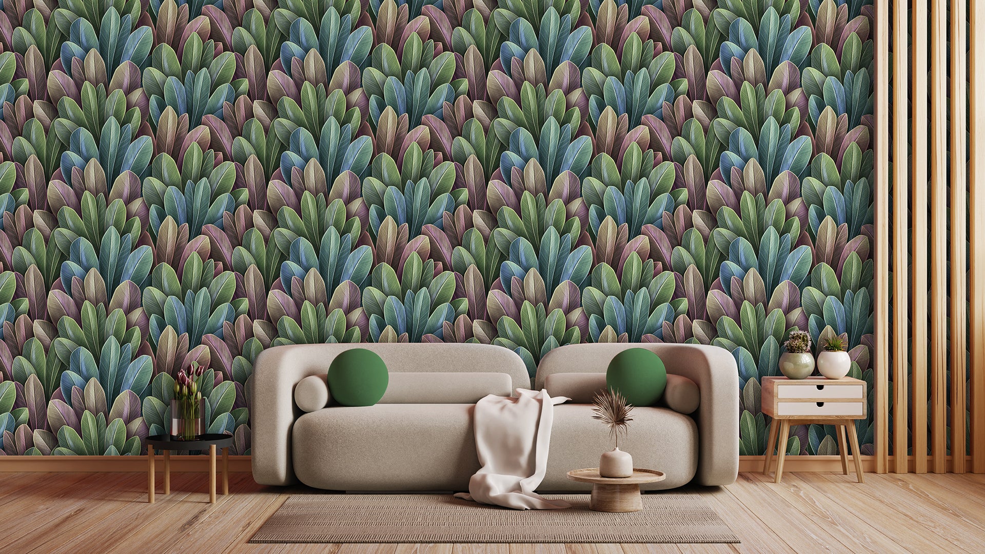 Leaves Design 034 Wall Mural Wallpaper