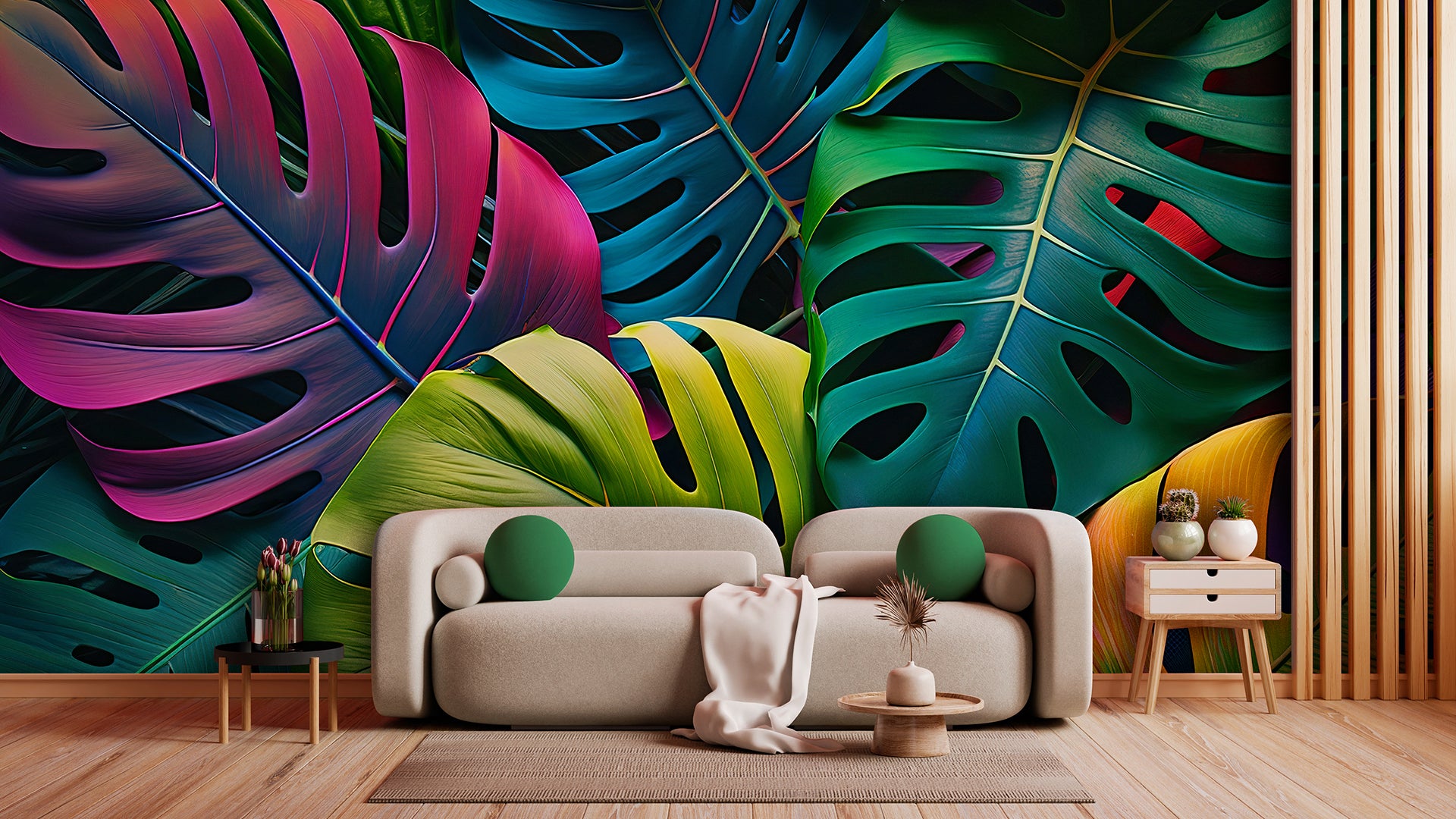 Leaves Design 100 Wall Mural Wallpaper
