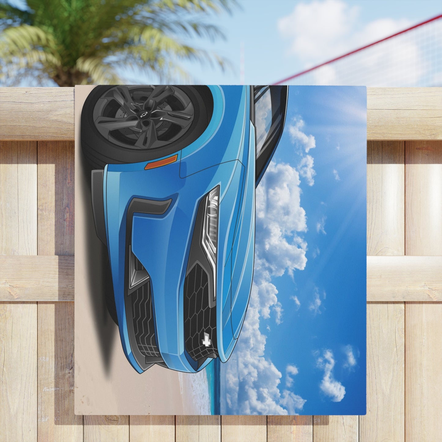 2023 Convertible Car Art Beach Towels
