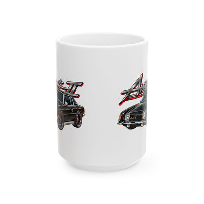 Avanti II Classic Muscle Car Enthusiast Ceramic Mug