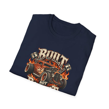 Built Not Bought T-Shirt | Vintage Rat Rod Garage Tee