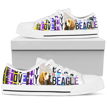 Women's Low Top Canvas Shoes For Beagle Lovers