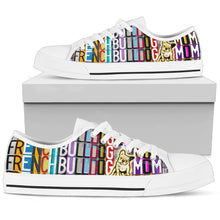 Women's Low Top Canvas Shoes For French Bulldog Mom