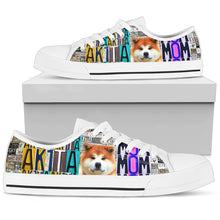 Women's Low Top Canvas Shoes For Akita Mom