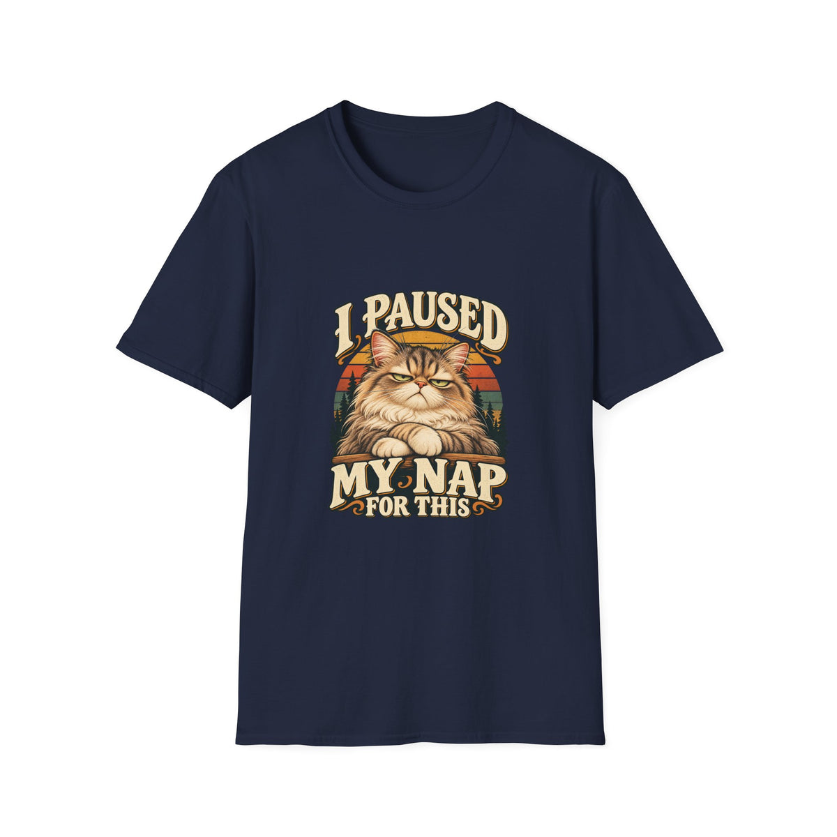 I Paused My Nap for This T-Shirt | Funny Grumpy Cat Tee