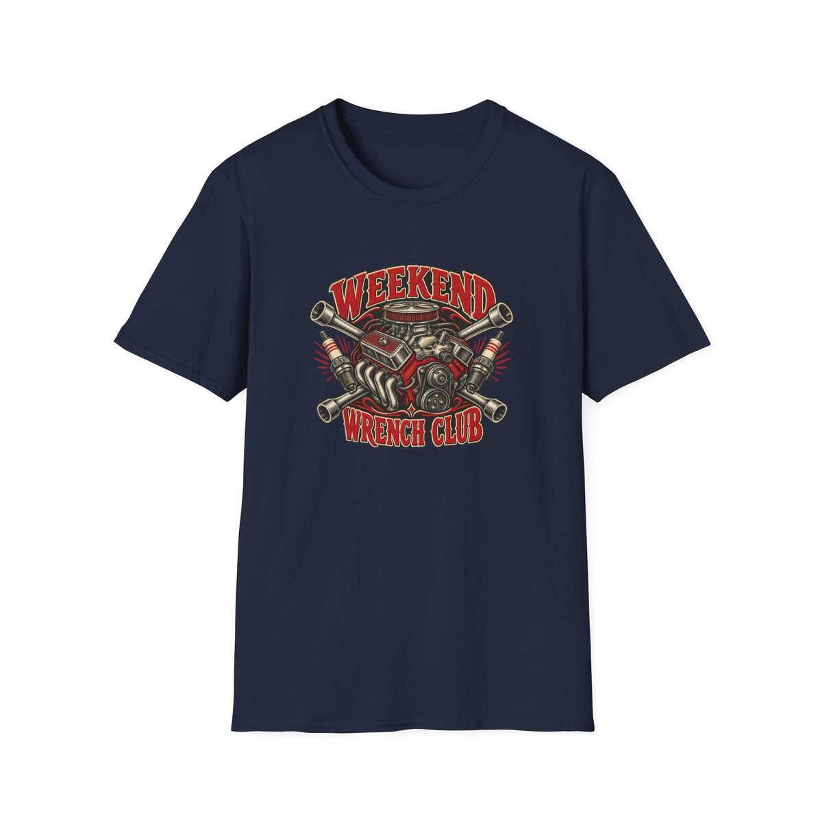 Weekend Wrench Club T-Shirt | Vintage Mechanic Garage Tee