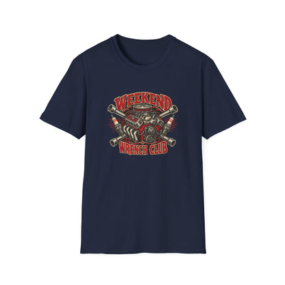 Weekend Wrench Club T-Shirt | Vintage Mechanic Garage Tee