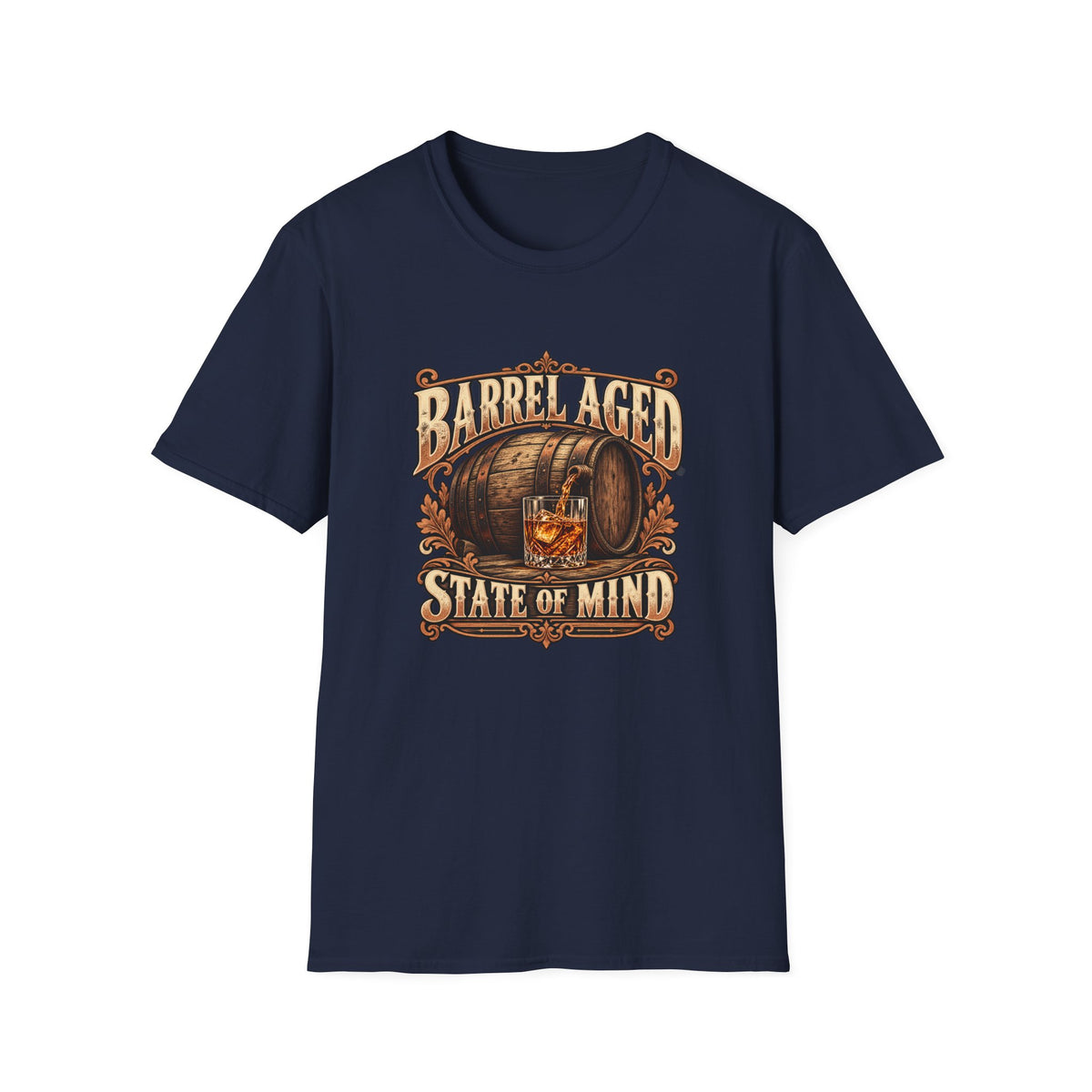 Barrel Aged State of Mind T-Shirt | Vintage Bourbon Whiskey Tee