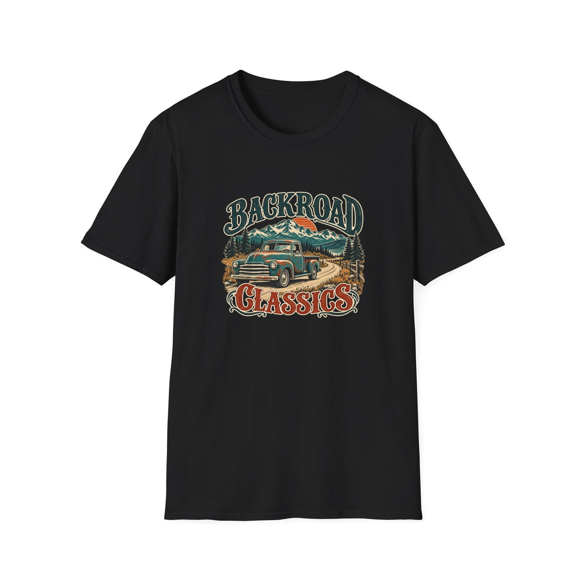 Backroad Classics T-Shirt | Vintage Pickup Truck Outdoors Tee