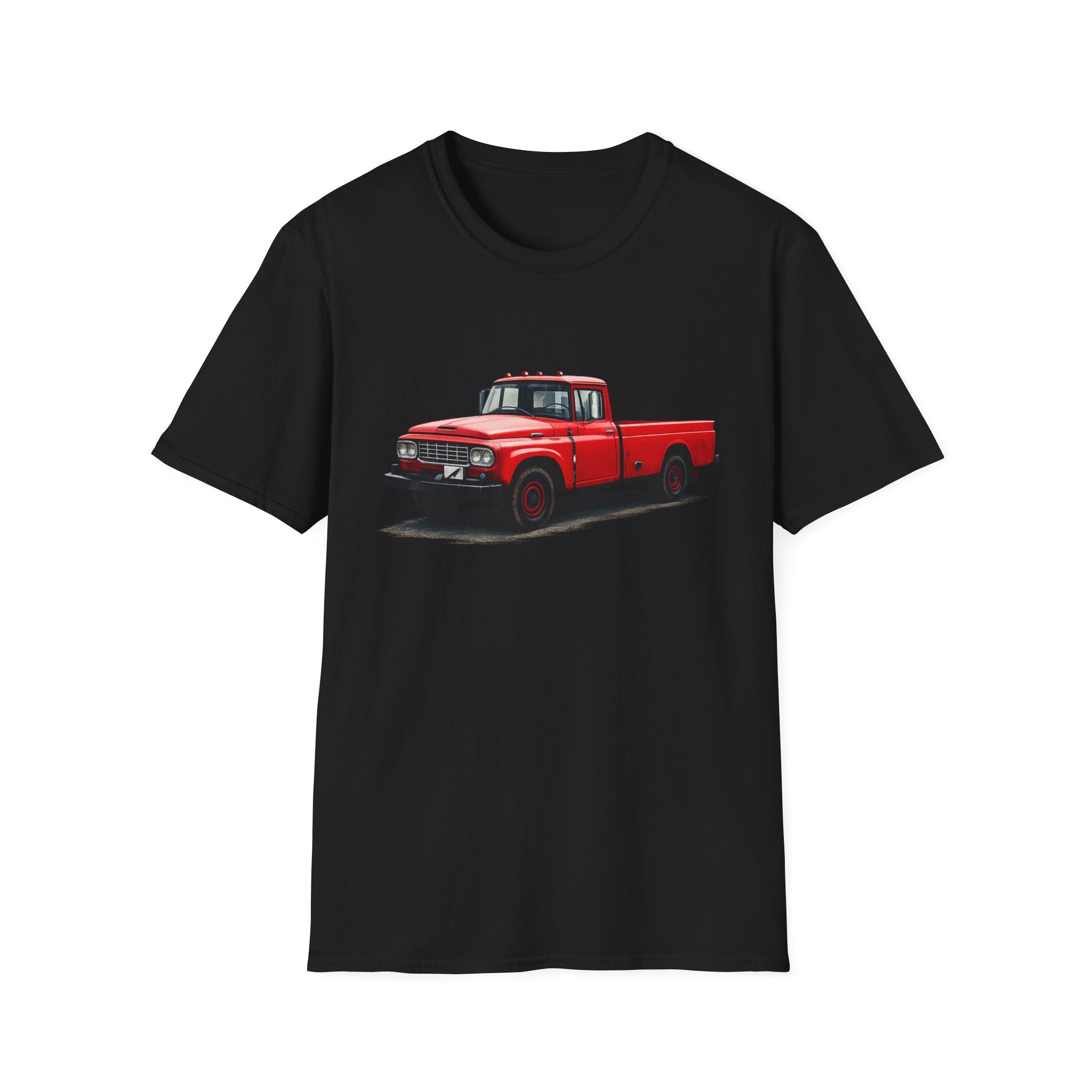 Vintage Red Pickup Truck T‑Shirt – Classic Retro Truck Tee for Car Lovers