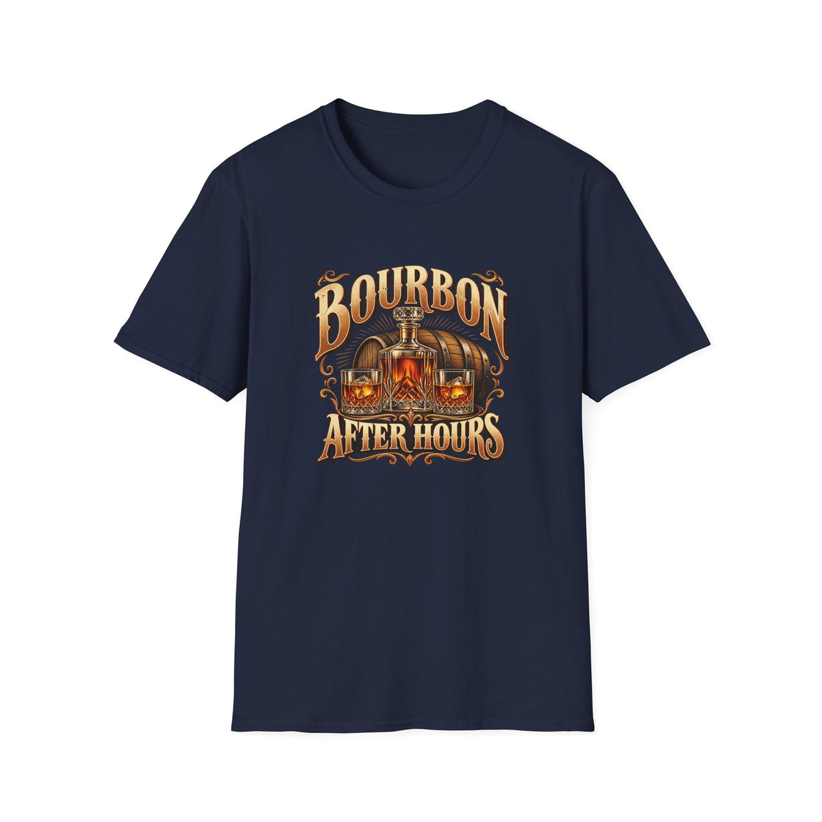 Bourbon After Hours T-Shirt | Vintage Whiskey Lounge Tee