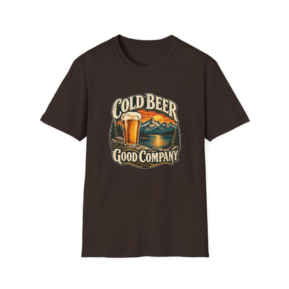 Cold Beer Good Company T-Shirt | Mountain Lake Graphic Tee