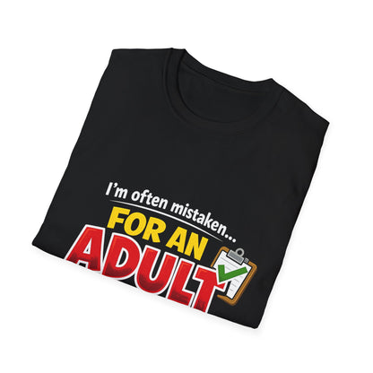 Funny "I'm Often Mistaken for an Adult Because of My Age" T-Shirt