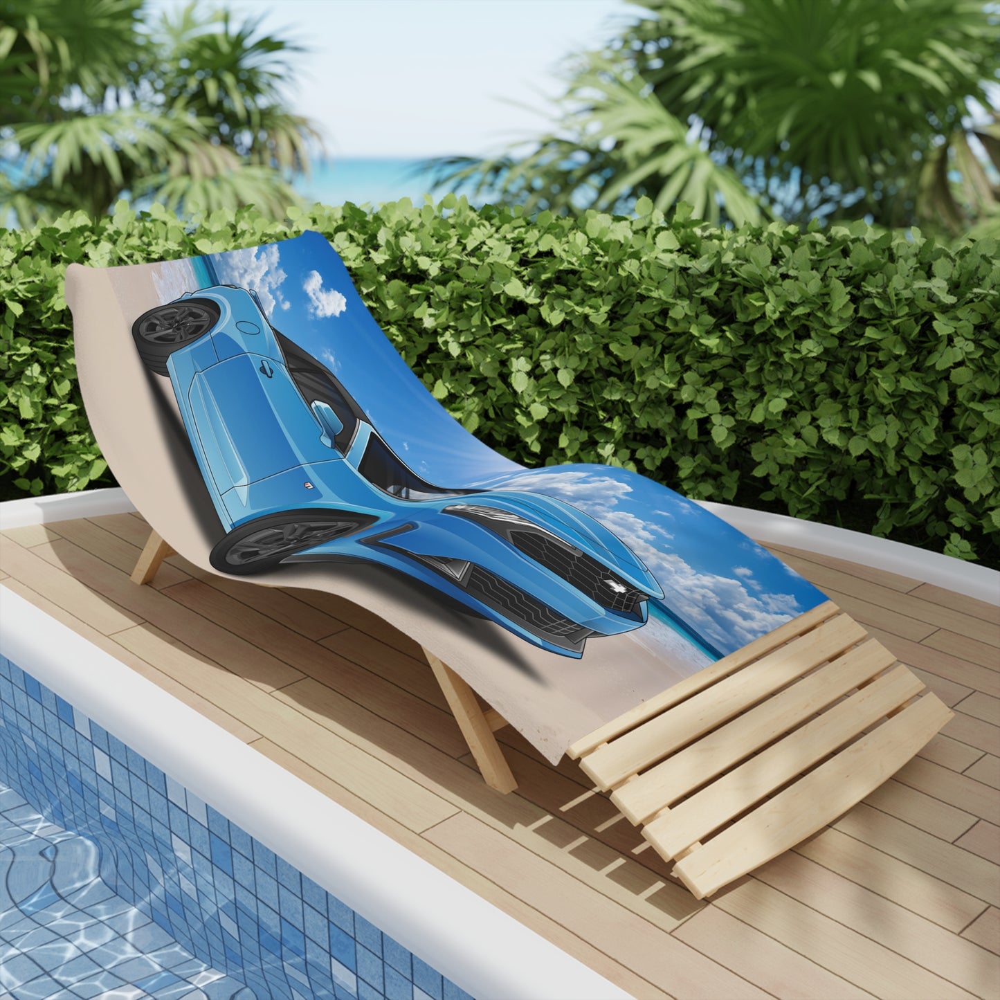 2023 Convertible Car Art Beach Towels