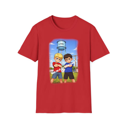 Lynn Water Tower T-Shirt — Cartoon Lynn Water Tower Design
