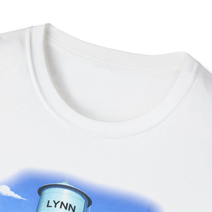 Lynn Water Tower T-Shirt — Cartoon Lynn Water Tower Design