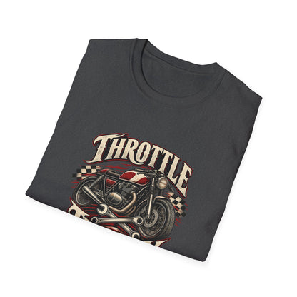 Throttle Therapy T-Shirt | Vintage Cafe Racer Motorcycle Tee