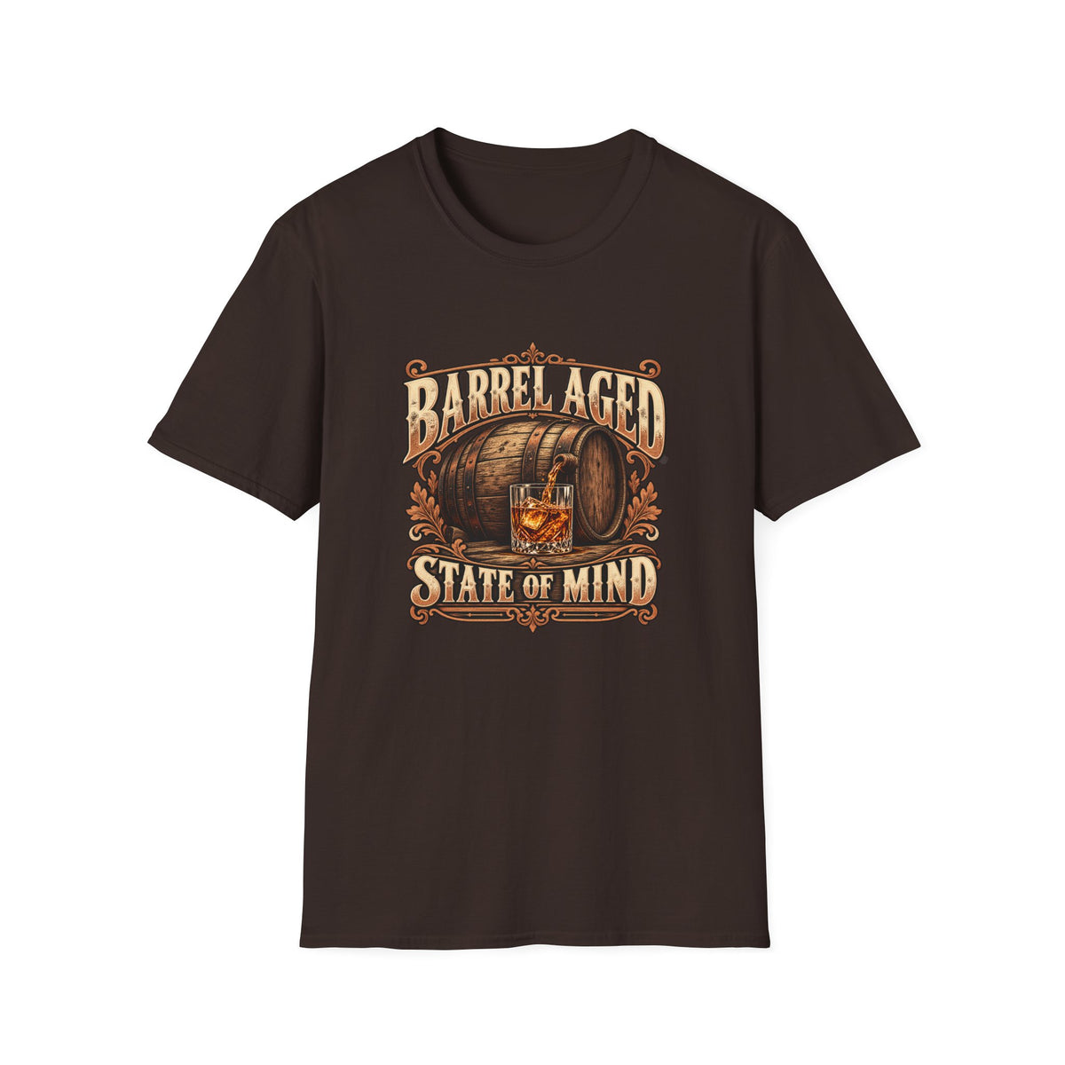 Barrel Aged State of Mind T-Shirt | Vintage Bourbon Whiskey Tee