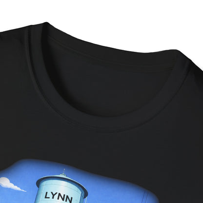 Lynn Water Tower T-Shirt — Cartoon Lynn Water Tower Design