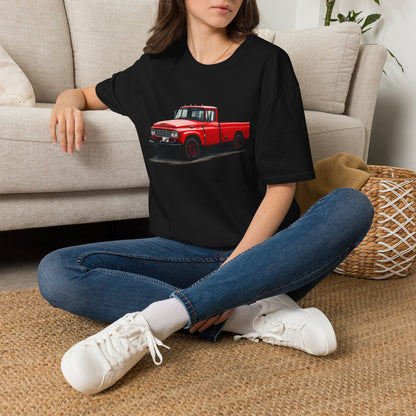 Vintage Red Pickup Truck T‑Shirt – Classic Retro Truck Tee for Car Lovers