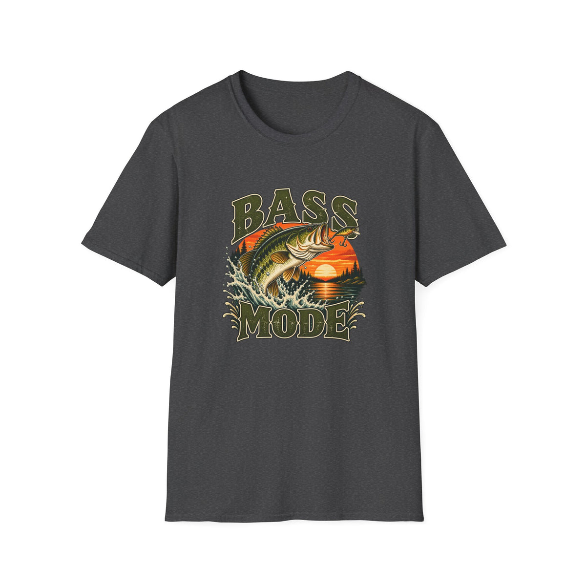 Bass Mode T-Shirt | Vintage Largemouth Bass Fishing Tee