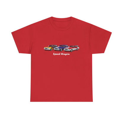 Malibu Classic Car Crew Tee — "Speed Wagon" Graphic T-Shirt