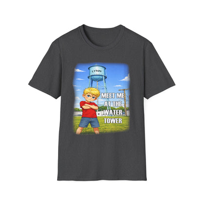 Meet Me at the Water Tower T-Shirt — Cartoon Water Tower Design