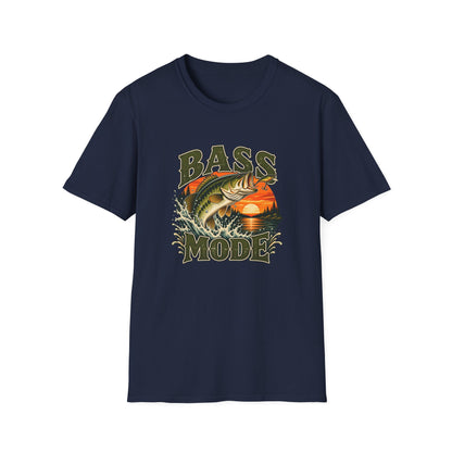 Bass Mode T-Shirt | Vintage Largemouth Bass Fishing Tee