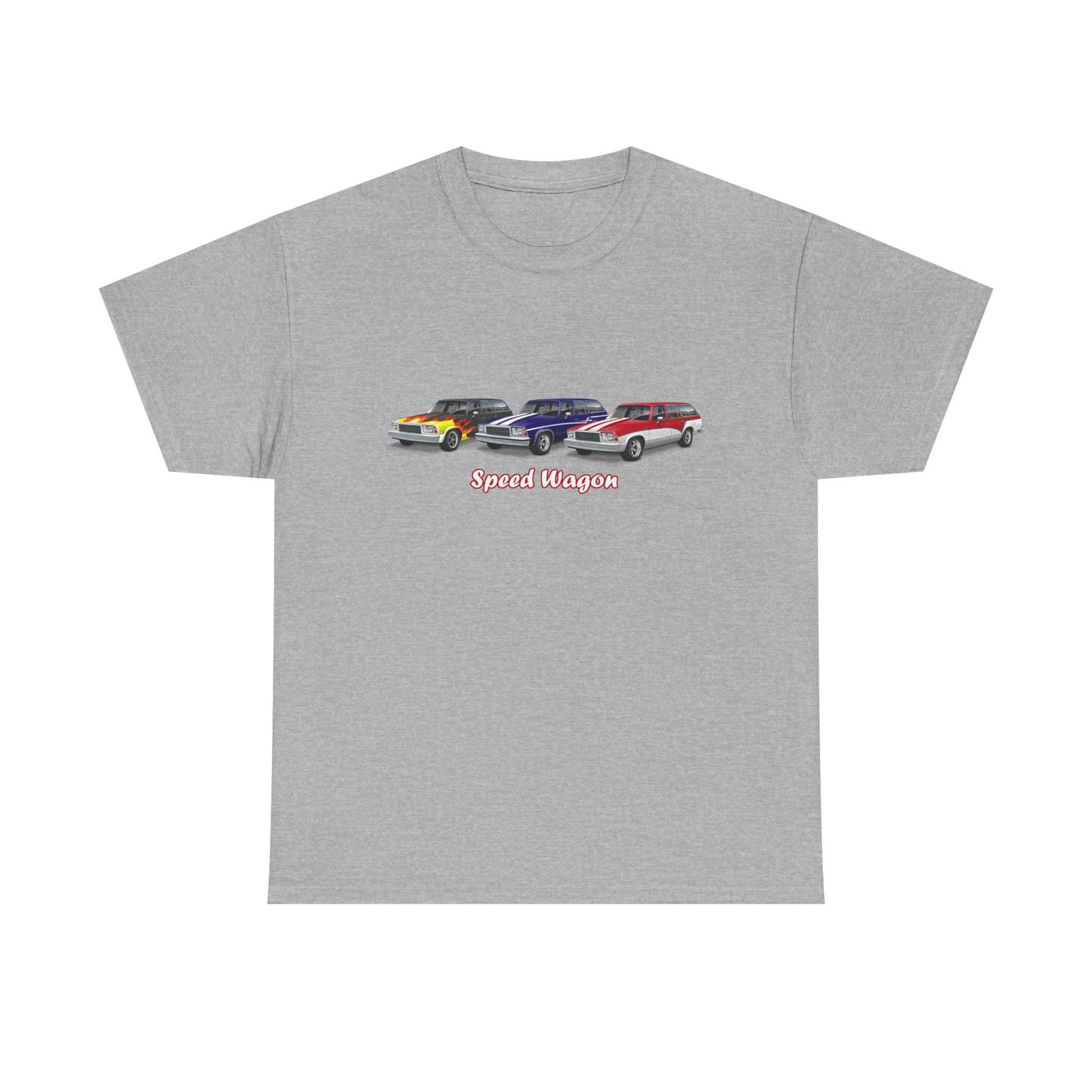 Malibu Classic Car Crew Tee — "Speed Wagon" Graphic T-Shirt