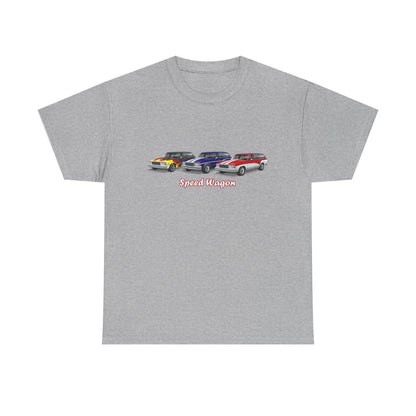 Malibu Classic Car Crew Tee — "Speed Wagon" Graphic T-Shirt