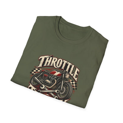 Throttle Therapy T-Shirt | Vintage Cafe Racer Motorcycle Tee