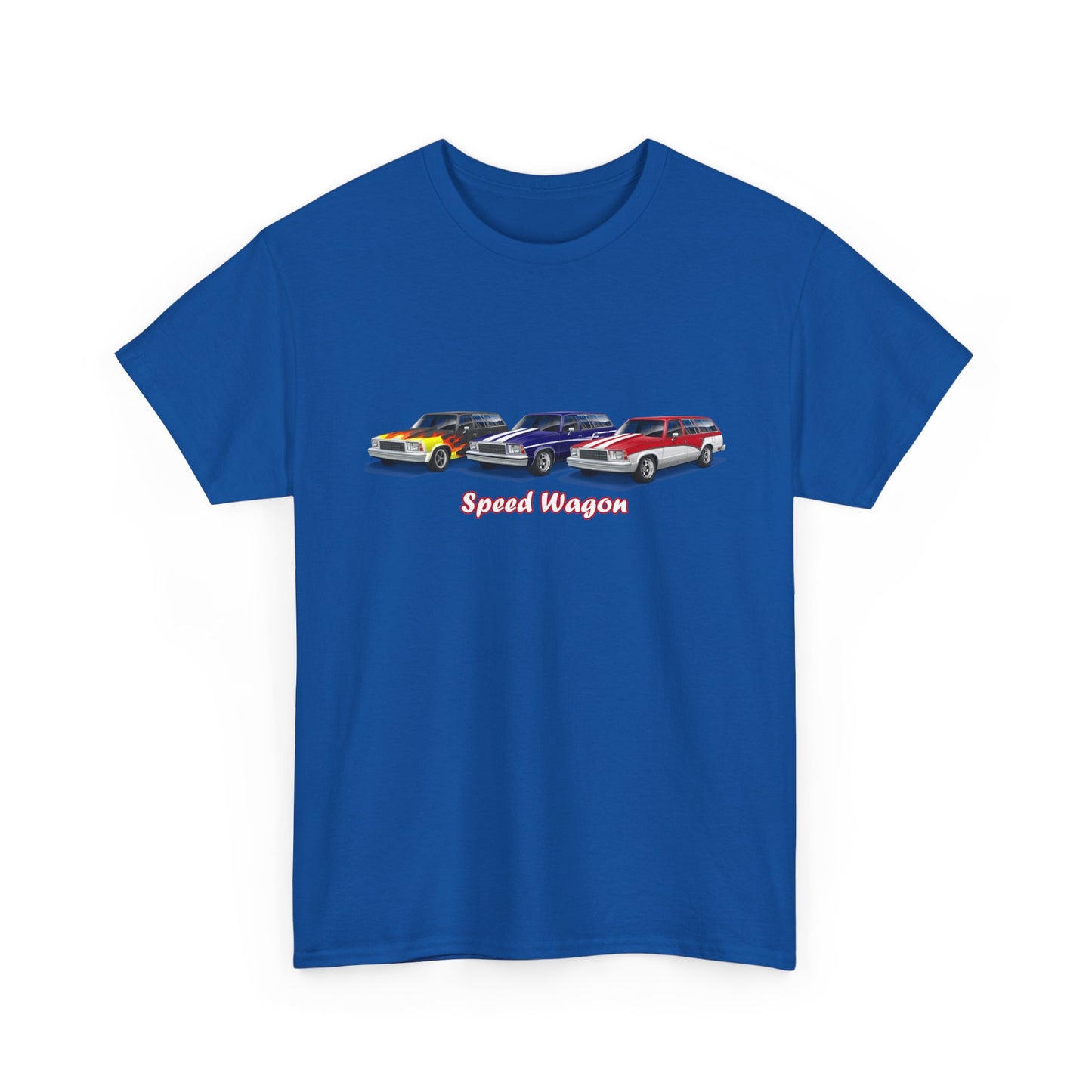 Malibu Classic Car Crew Tee — "Speed Wagon" Graphic T-Shirt