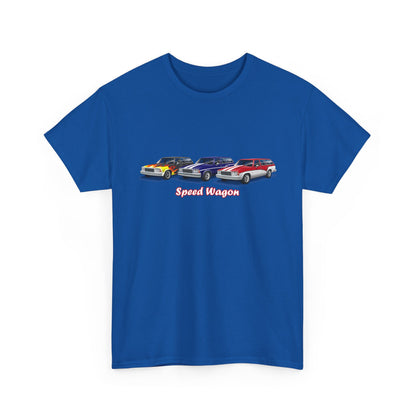 Malibu Classic Car Crew Tee — "Speed Wagon" Graphic T-Shirt