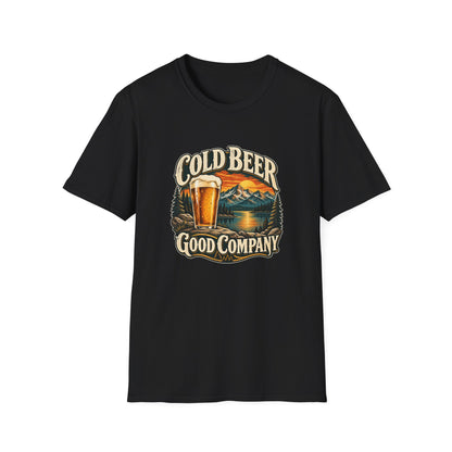 Cold Beer Good Company T-Shirt | Mountain Lake Graphic Tee