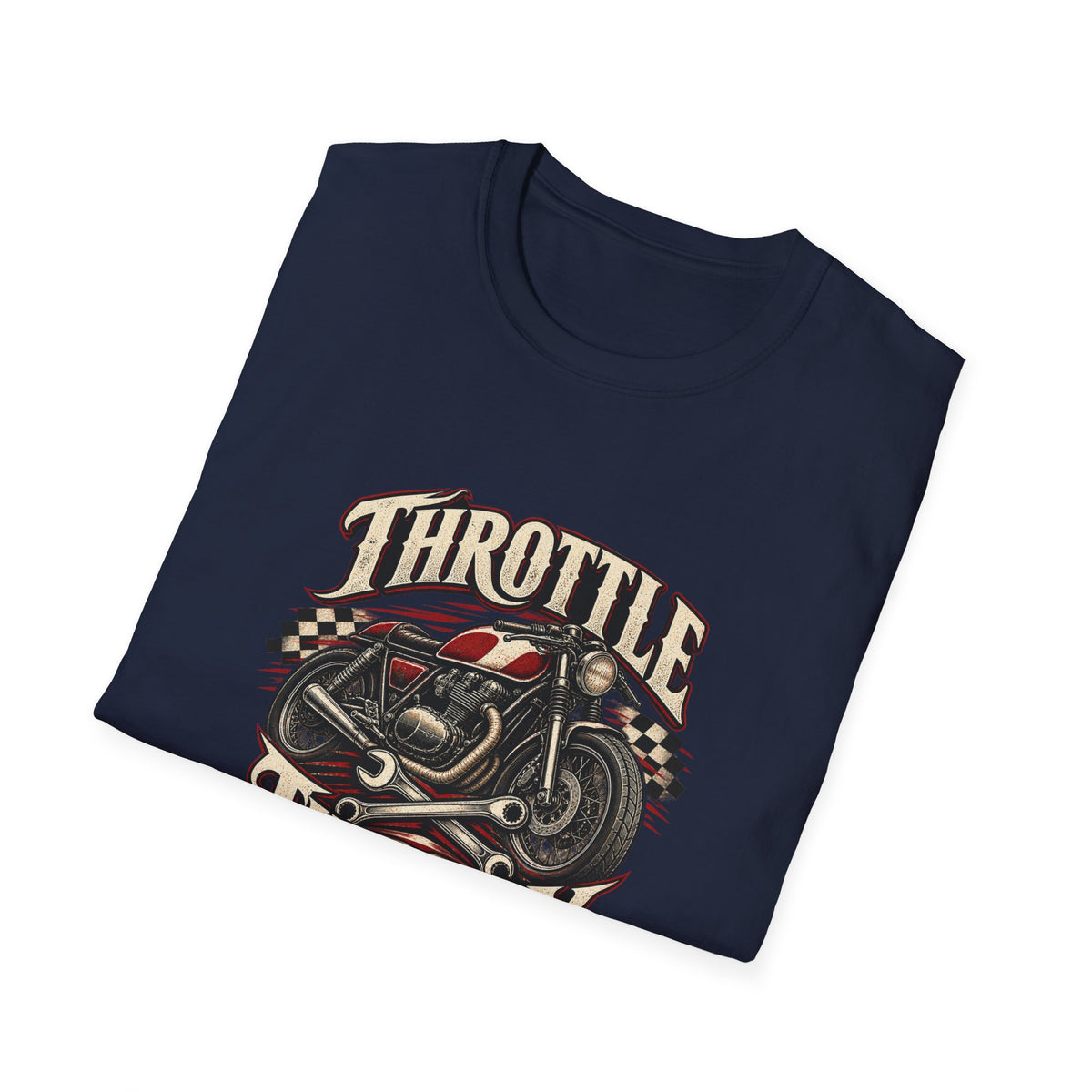 Throttle Therapy T-Shirt | Vintage Cafe Racer Motorcycle Tee