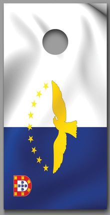 Acores Flag Cornhole Board Decal Wraps