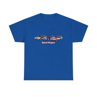 Malibu Classic Car Crew Tee — "Speed Wagon" Graphic T-Shirt