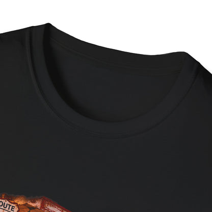Route 66 Classic 1941 American Willys Car Gas Station T-Shirt